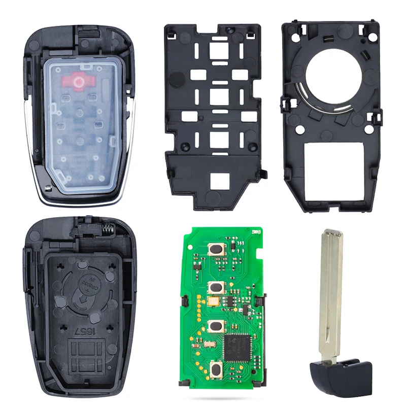 KEYECU 312/ 314.3MHz 8A Chip Board ID: 0351 HYQ14FBC Keyless-Go Smart Remote Key Fob for Toyota RaV4 Camry 2018-2021