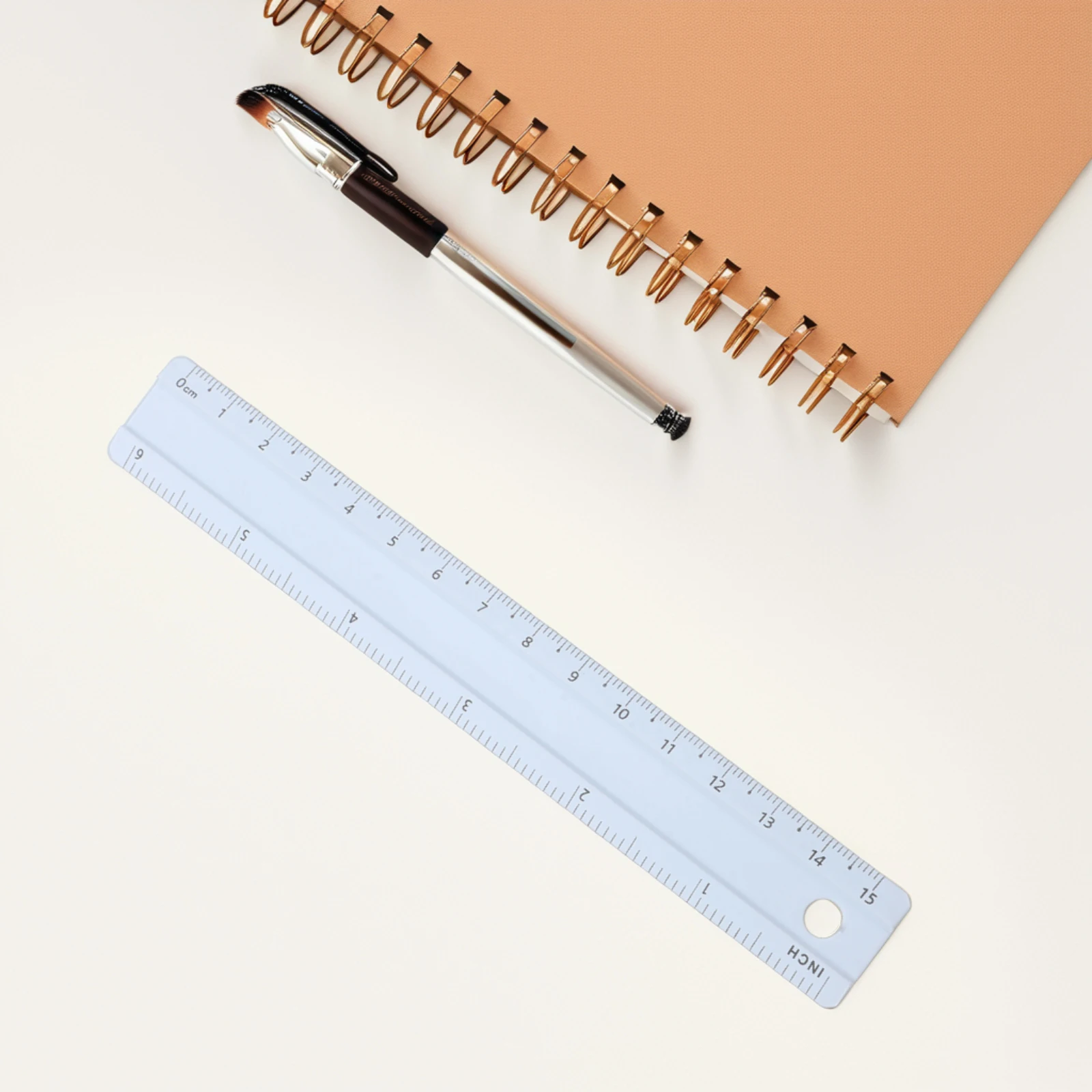 Aluminum Alloy High Precision 15Cm Multi-Functional Measuring Tool Cm Feet Scale Drafting Student Office Stationery Drawing Tool
