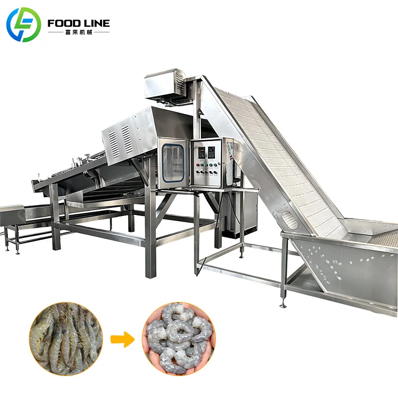 Automatic Shrimp Peeling Machine Shrimp Peeler Prawn Peeling Machine Shrimp Deveining Machine FL Customized