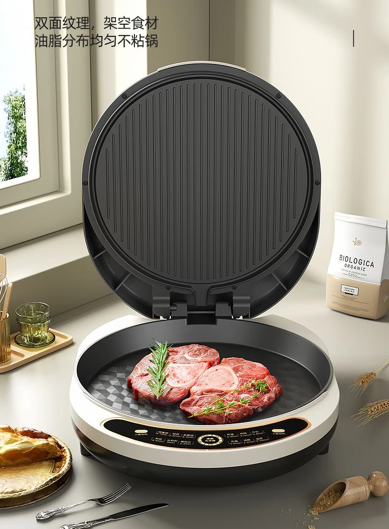 Electric baking pan household double-sided heating deepening enlargement automatic power off pancake pan frying pancake machine