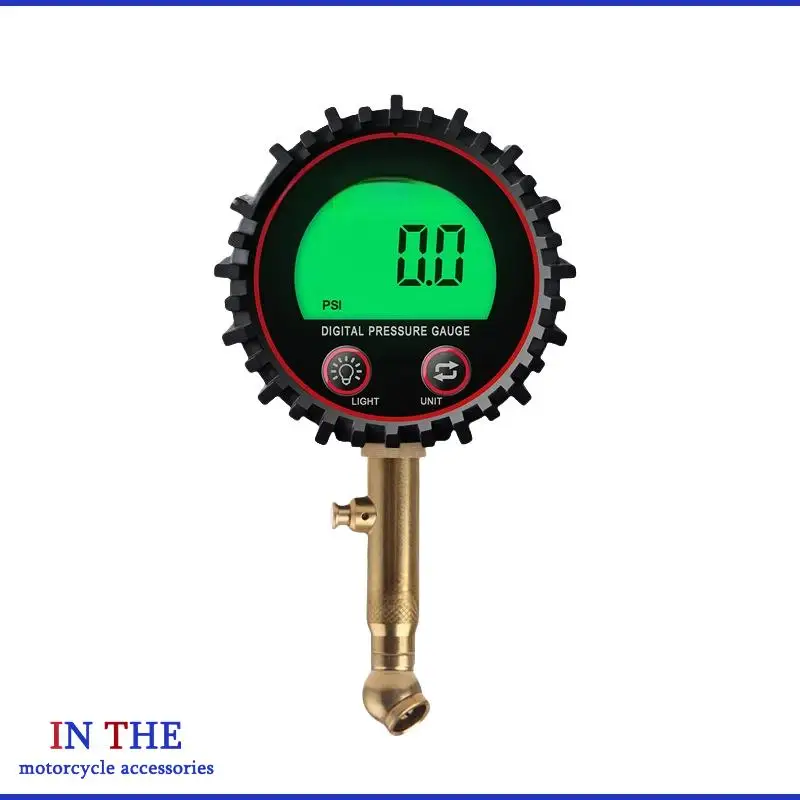 Tire digital manometer detection meter Tire monitoring meter Large screen display Quick manometer Cycle manometer