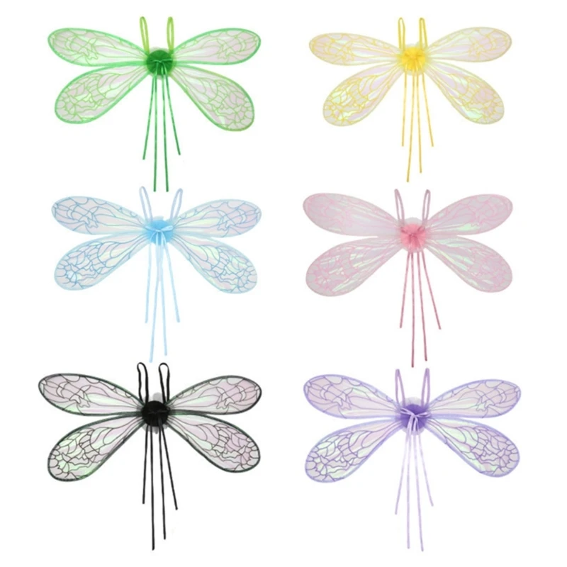 

Dragonflies Wing Light Up Elves Wing Cicada Wing LED Angel Wing Princess Wing for Halloween Party