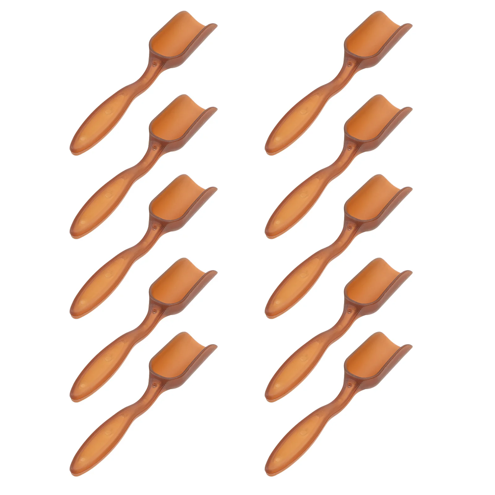 10 Peças de Mini Pá de Jardim Criativa, Ferramenta de Mão Confiável em Material PP Forte para Soltar o Solo, Capinar e Plantar em Varandas