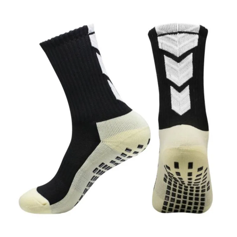 2024 New Men's Soccer Socks Anti Slip Non Slip Grip Pads for Football Basketball Sports Grip Socks