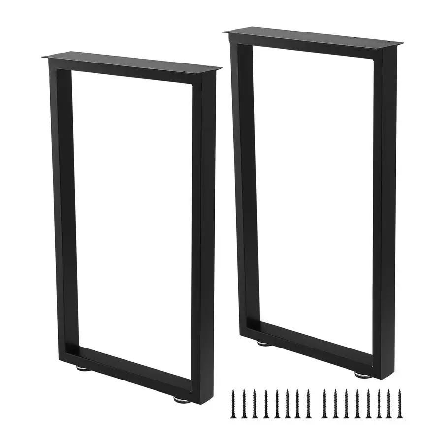 

Ножки стола 30-дюймовые сверхмощные ножки обеденного стола Черные металлические ножки журнального столика с регулируемыми ножками, черные, набор из 2 шт.