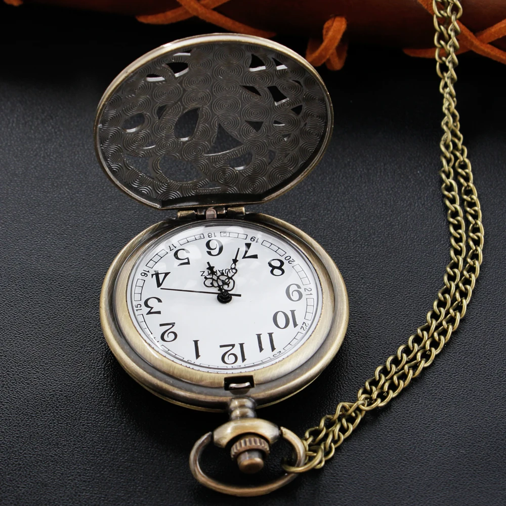 الرجعية أعماق البحار الوحش الوقت الأحجار الكريمة كوارتز ساعة الجيب موضة عنصر واحد قلادة قلادة الرجال والنساء ساعة هدية #4