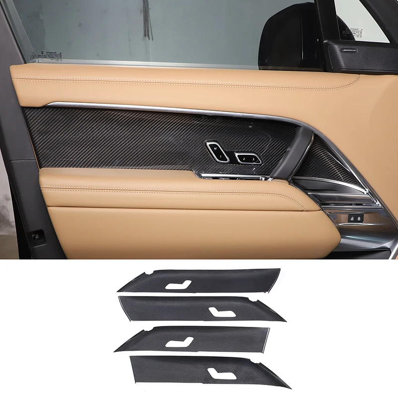 

For 2023 Land Rover Range Rover Vogue L460 Real Carbon Fiber Car Styling Car Inner Door Panel Cover Sticker Car Accessories