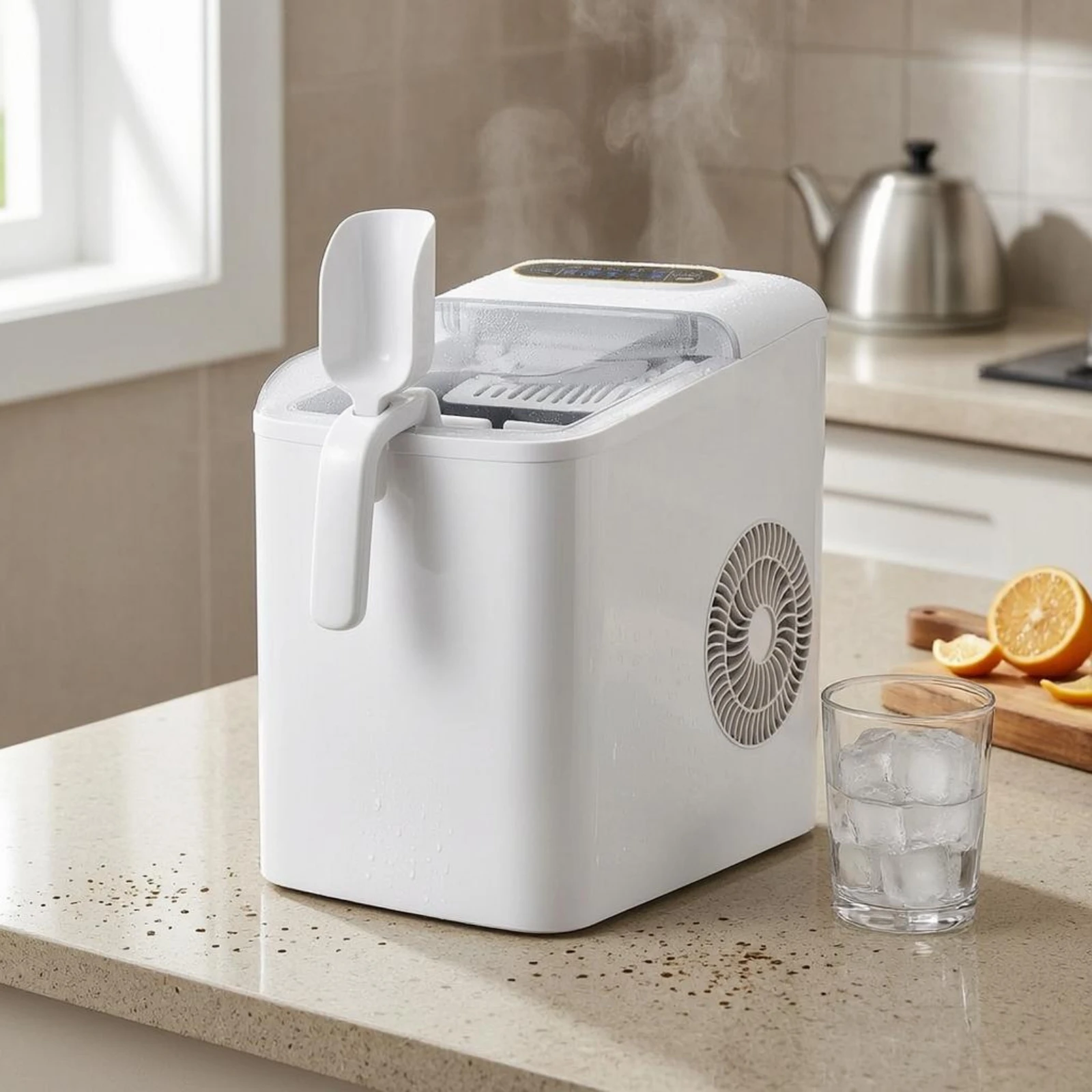 Compact Ice Maker Automatic Wh - Kitchen Appliances White 评论和价格
