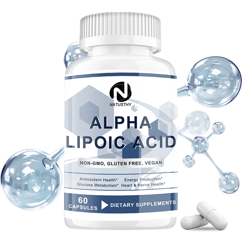 Alpha Lipoic Acid Supplements -  For Blood Sugar Metabolism, Energy Metabolism, Super Antioxidant, Nerve and Heart Health