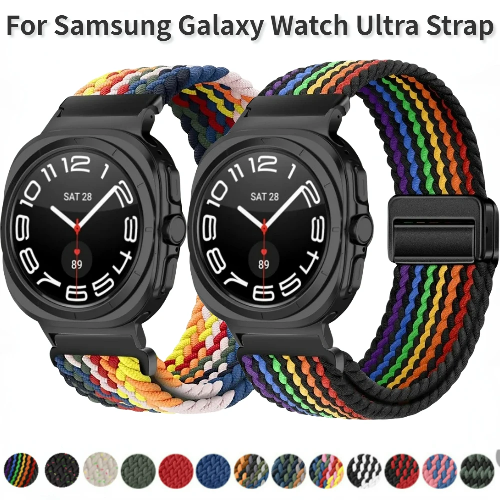 

Nylon Loop Band for Samsung Galaxy Watch Ultra Strap Sport Breathable Bracelet Wristband for Galaxy Watch 7 Ultra 47mm Watchband