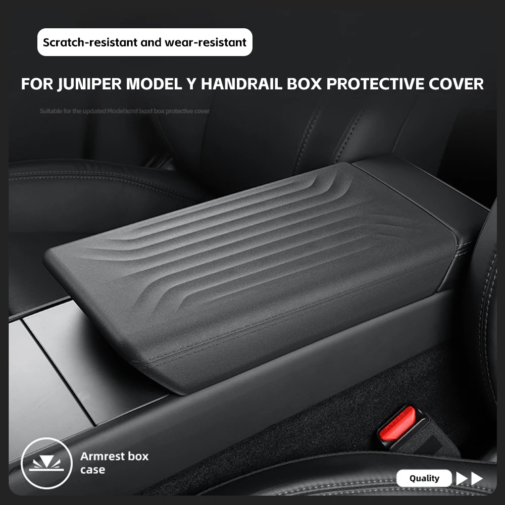 

Car Armrest Cover For Tesla Model Y 2025 2026 Juniper Anti-Scratch Anti-Slip Easy Install For Tesla Car Interior Accessories