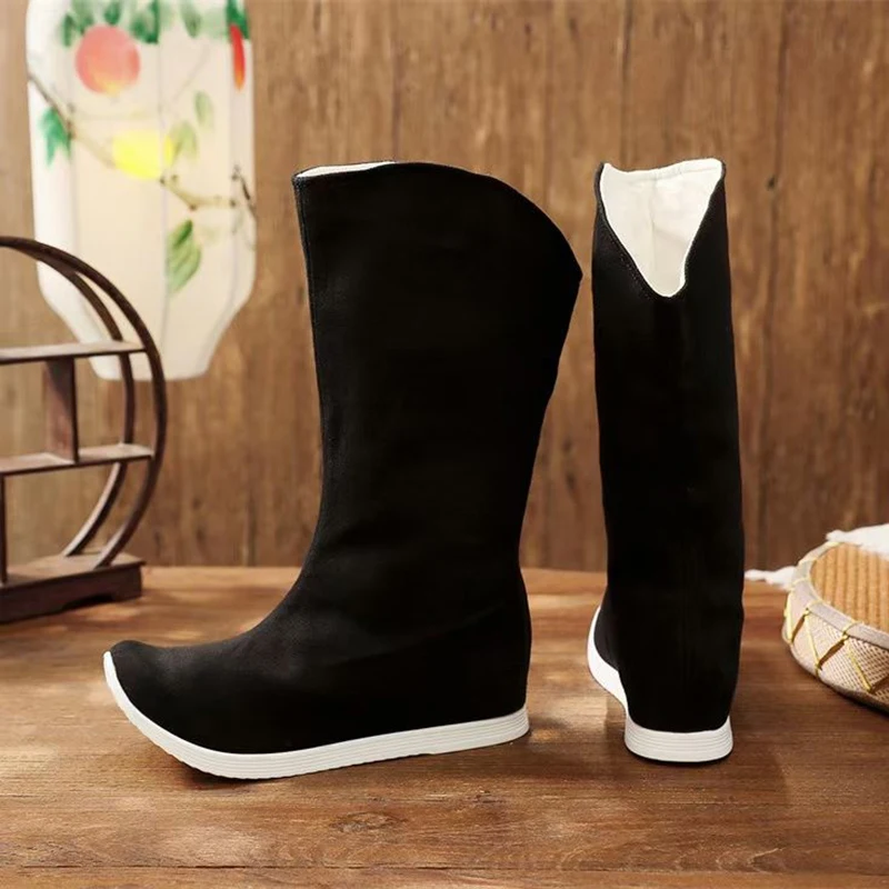 Anime Mo Dao Zu Shi Lan Wangji Wei Wuxian Cosplay Shoes Unisex Chinese Traditional Style Hanfu Retro Cloth Ancient Costume Boots