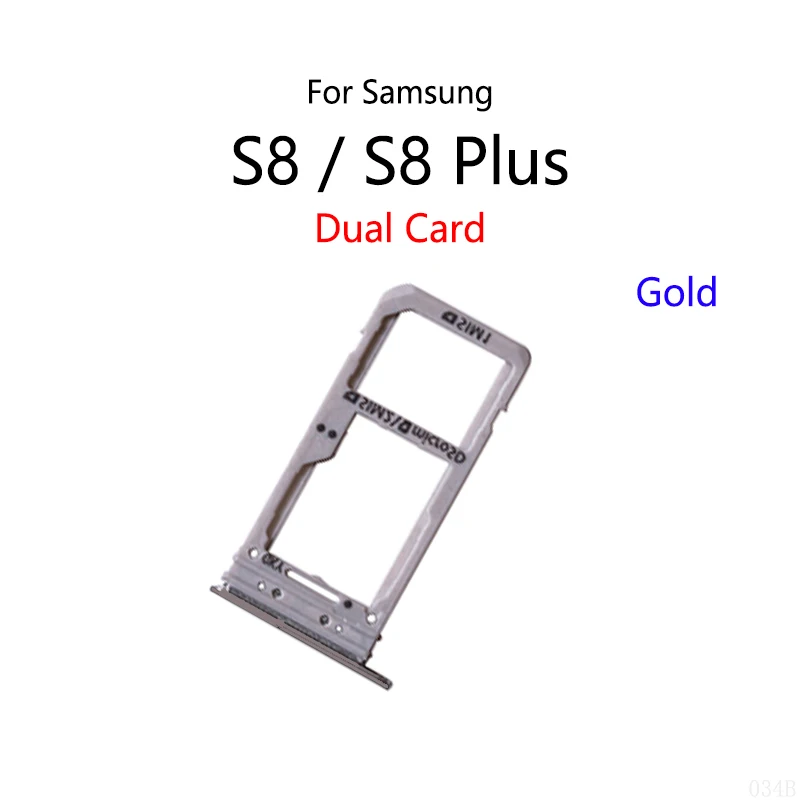 Dual Card Tray For Samsung Galaxy S8 G950 G950F / S8 Plus G955