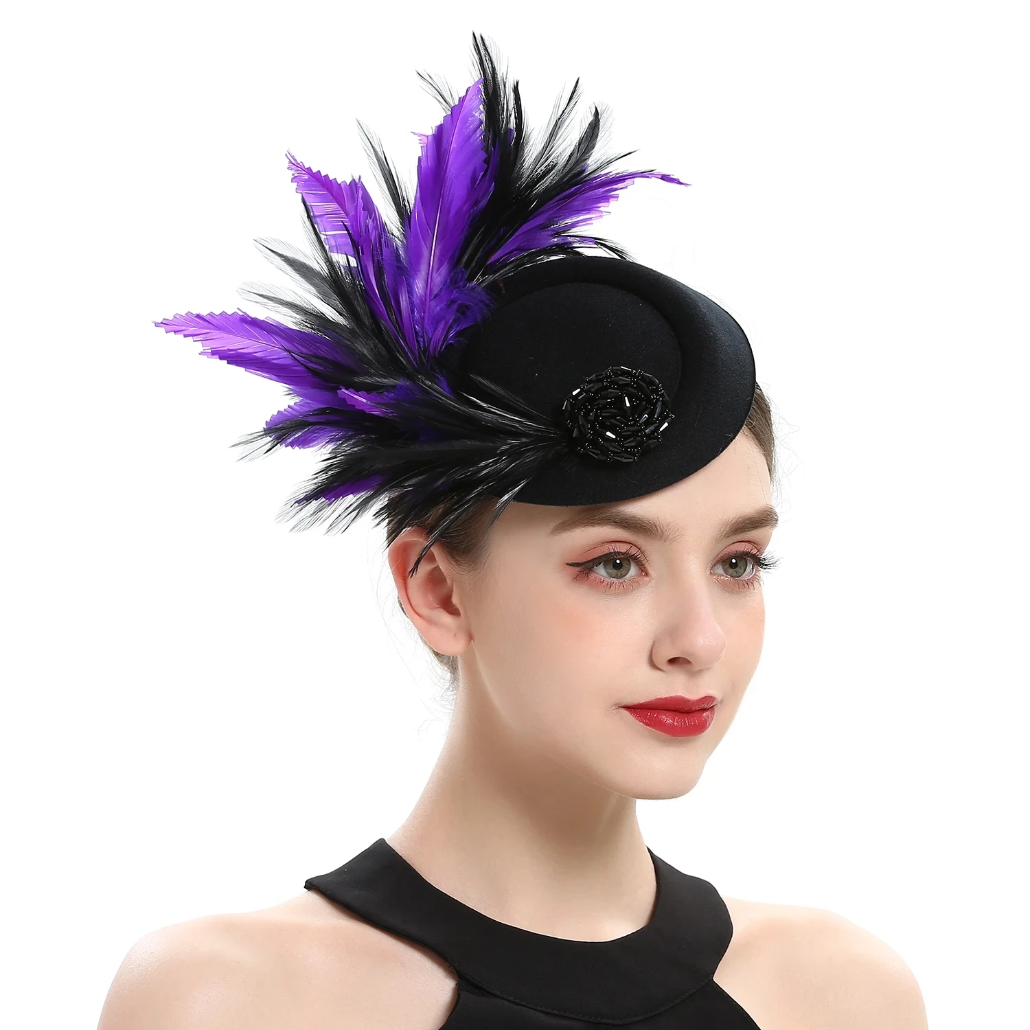 Topi Fascinator Bulu untuk Pes - Women'S Fashion Kentucky Derby ulasan dan harga