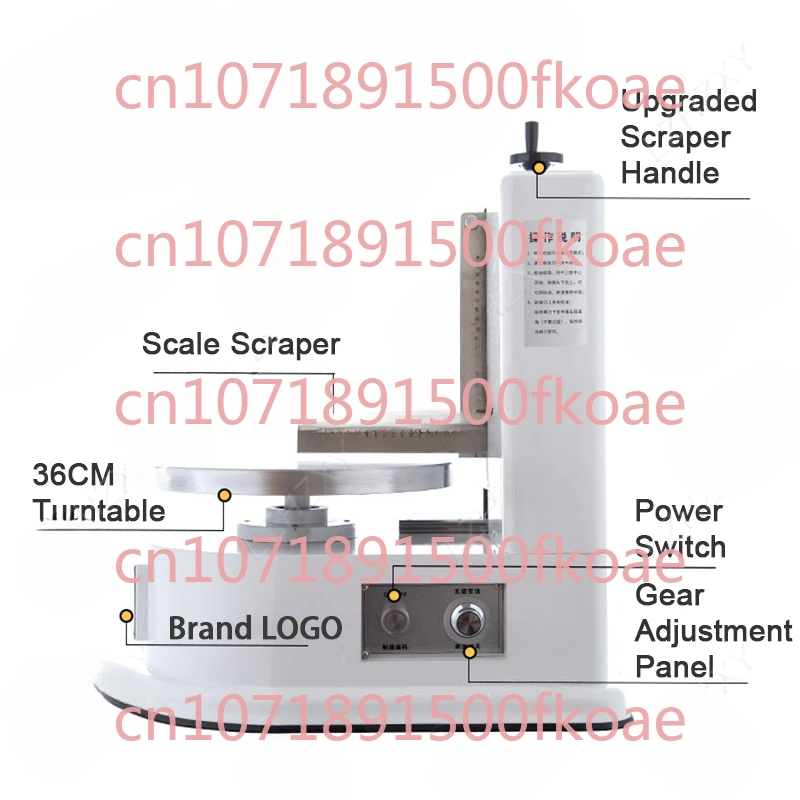 11 Gears Automatic Round Cake Cream Coating Filling Machine Cake Bread Cream Decoration Spreader Machine for Birthday