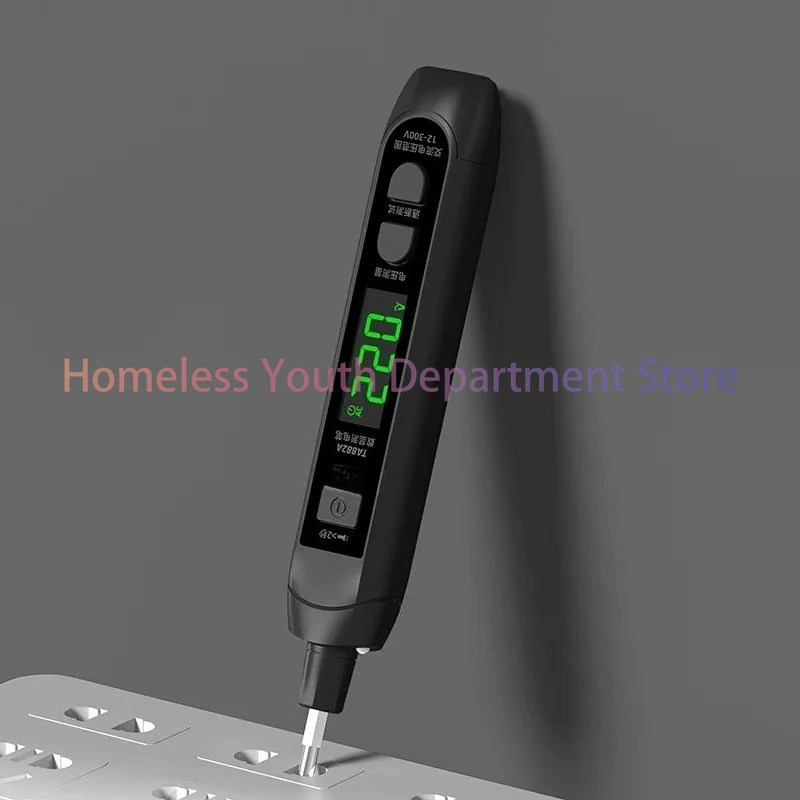 Portable Voltage Tester Digital Display Tester Pen Rechargeable Breakpoint Voltage Measurement Tools Electrician Detector
