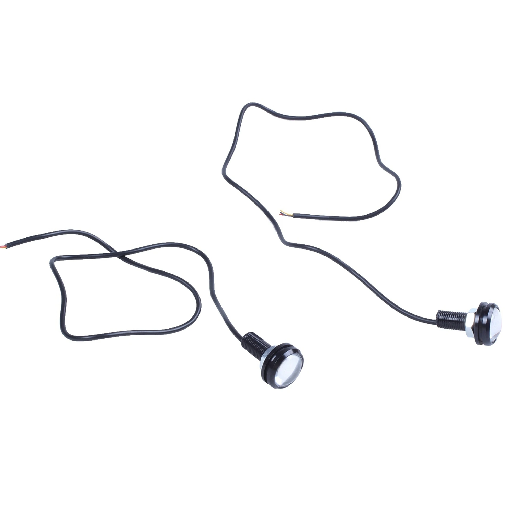 

A64P-2 Pcs 12V 23Mm Dual Color Switchback 4014 12 Led Drl Eagle Eye Daytime Light