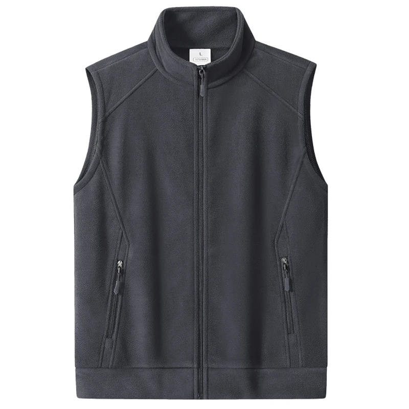 Plus Size 8XL 9XL Softshell Cycling Vests Men Sleeveless Fishing Polar Fleece Jackets For Travel Hiking Running Golf Waistcoats