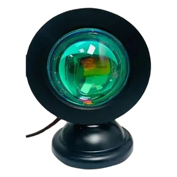 1pc Vibrant Sunset Projection Light - 16-Color Spectrum, USB Remote Control, Dynamic…