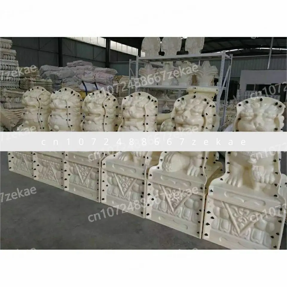 الأسمنت الأسد الاسمنت الصيني الذكور والإناث زوج الأسد العمود الروماني قالب كروي Daquan مختلف #4