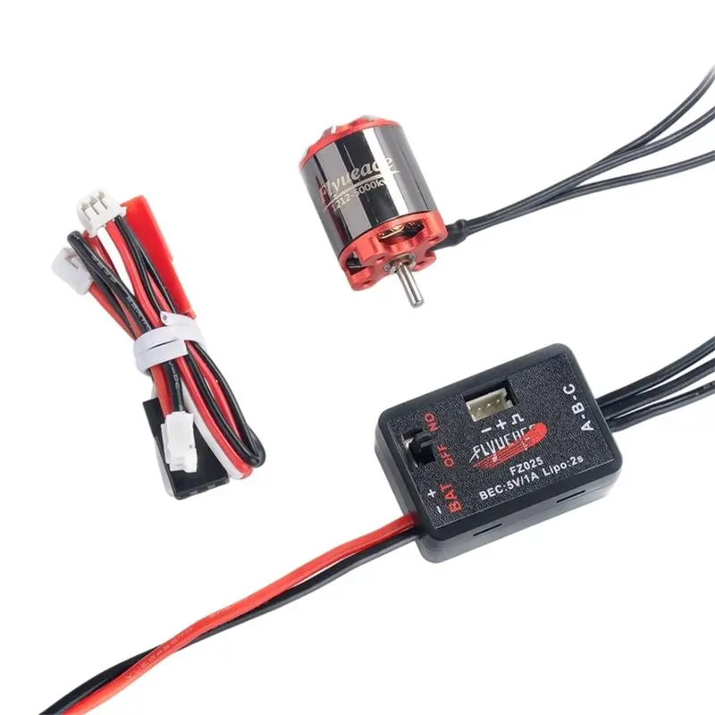 WOWFU-Outer Rotor Brushless Motor ESC Combo 25A 1212-5000KV For Wltoys 1/24 RC Model Car Upgrade Accessory Parts