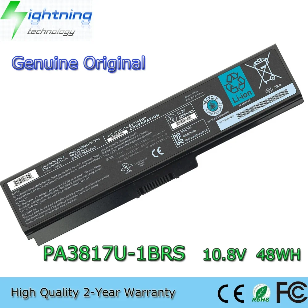 New  Original PA3817U-1BRS 10.8V 48Wh Laptop Battery for Toshiba Satellite L745 L750 L755 L755D etc.