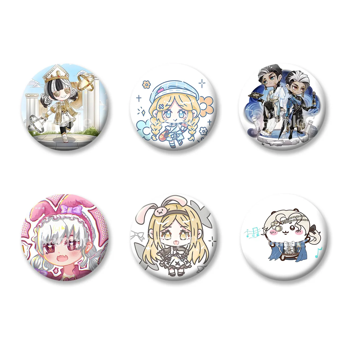 

The Fifth Personality Terror Anime Cartoon Flash Badge Keychains Makeup Mirror Fridge Magnet ACG Goods Game Peripherals Toy Gift