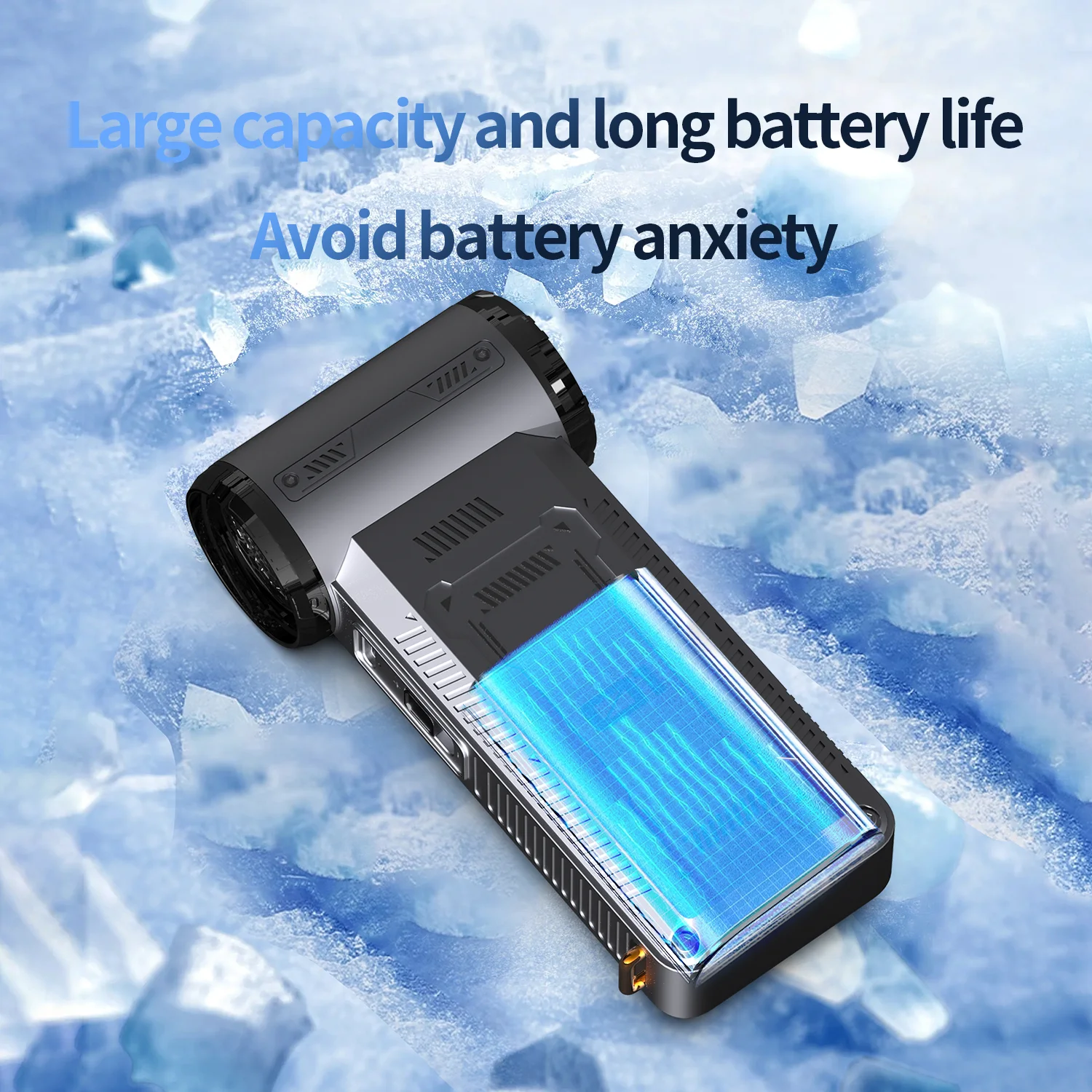 نموذج جديد منفاخ توربو عالي السرعة ومكنسة كهربائية 130,000 دورة في الدقيقة 2 في 1 منفاخ غبار خارجي محمول باللون الأسود 2026