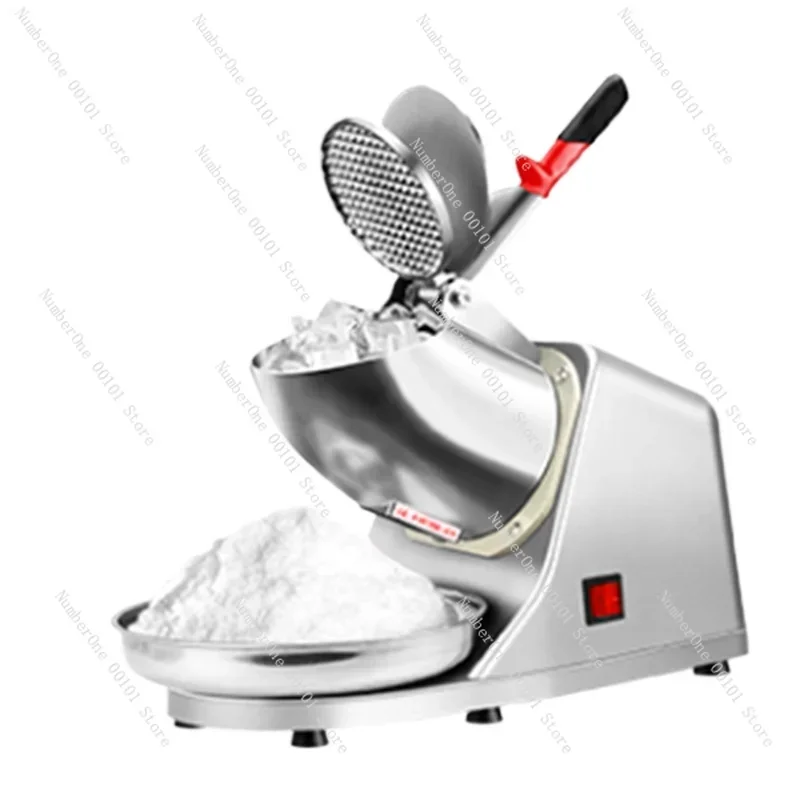 Commercial Ice Crusher, Small Household Automatic Shaved Ice Maker for Milk Tea Shop, Slush Machine