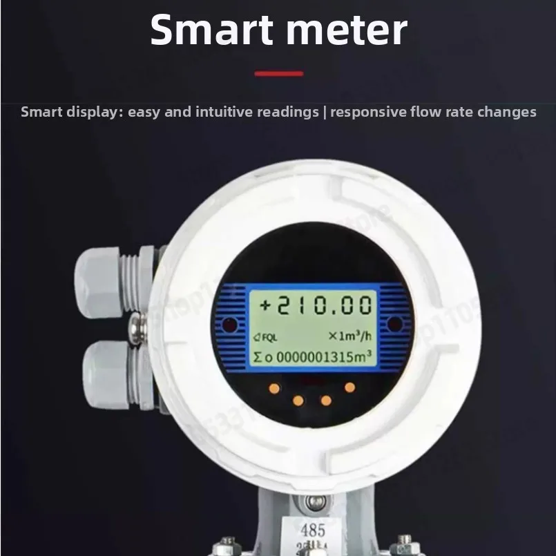 Intelligent Electromagnetic Flowmeter Sewage Split Integrated Pipeline Electrode High Precision Converter