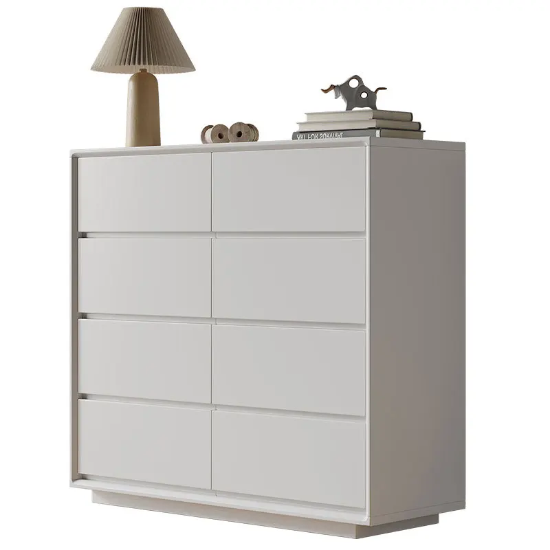 

Minimalist solid wood four-chest cabinet modern living room dining side locker