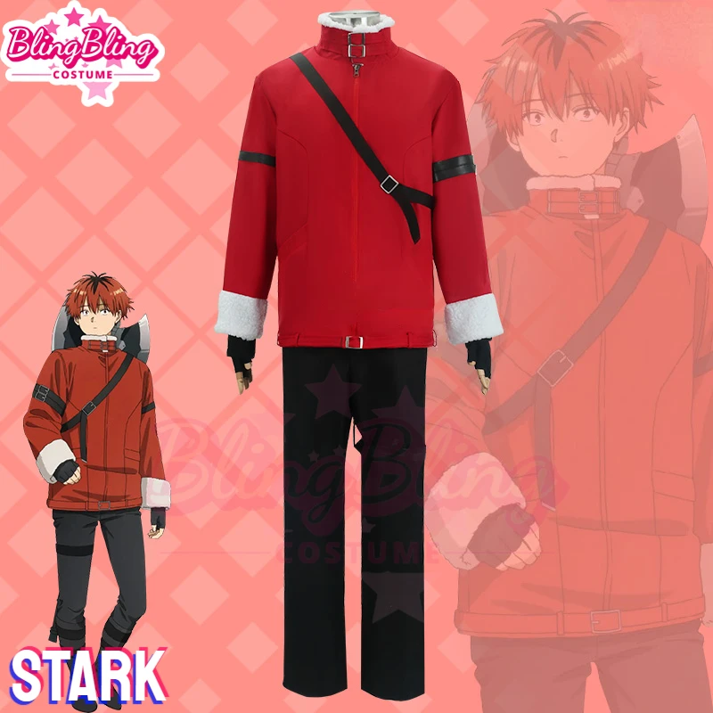 Frieren Stark Cosplay Costume Ainme Frieren: Beyond Journey's End Stark Cosplay Costume Stark Cosplay Uniform Halloween Clothes