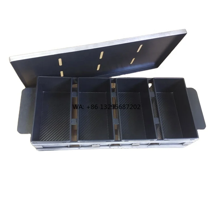 

Heavy Duty Custom Alu-Steel Straps Rectangle Non-stick Loaf Pan With Lid