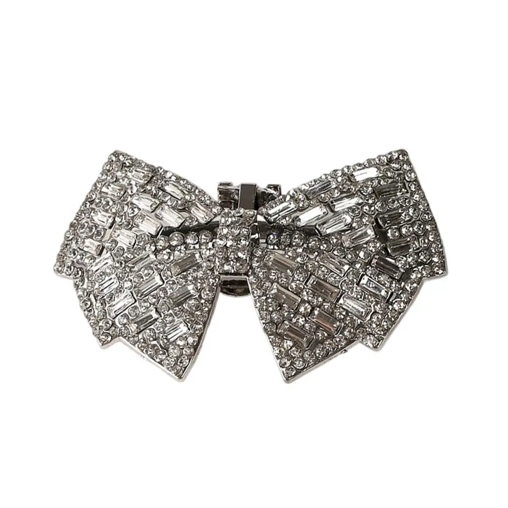 1 قطعة أحذية الزفاف لامعة ديكور الانحناء الأحذية الديكور مقاطع انفصال إبزيم حذاء عالية الكعب اكسسوارات الفتيات الأحذية الحلي