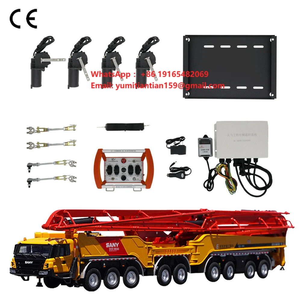 12v 24v Long Distance Waterproof 4-Button Wireless Controller Vinc Uzaktan Kumanda for Boom Lifts and Industrial Equipment