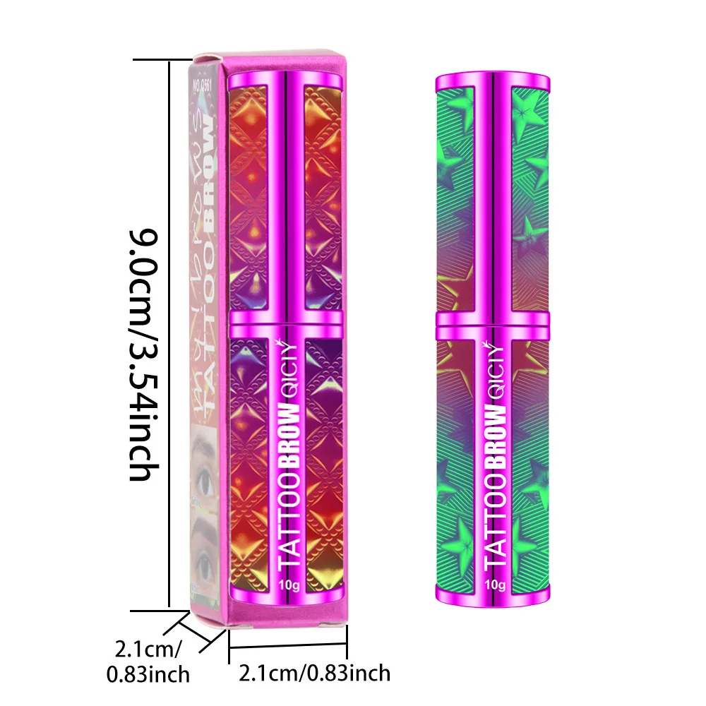สีย้อมคิ้ว 1 ชิ้น กันน้ําและกันเหงื่อ ติดทนนาน ลอกง่าย ป้องกันรอยเปื้อน ไม่ซีดจาง และไม่จับตัว