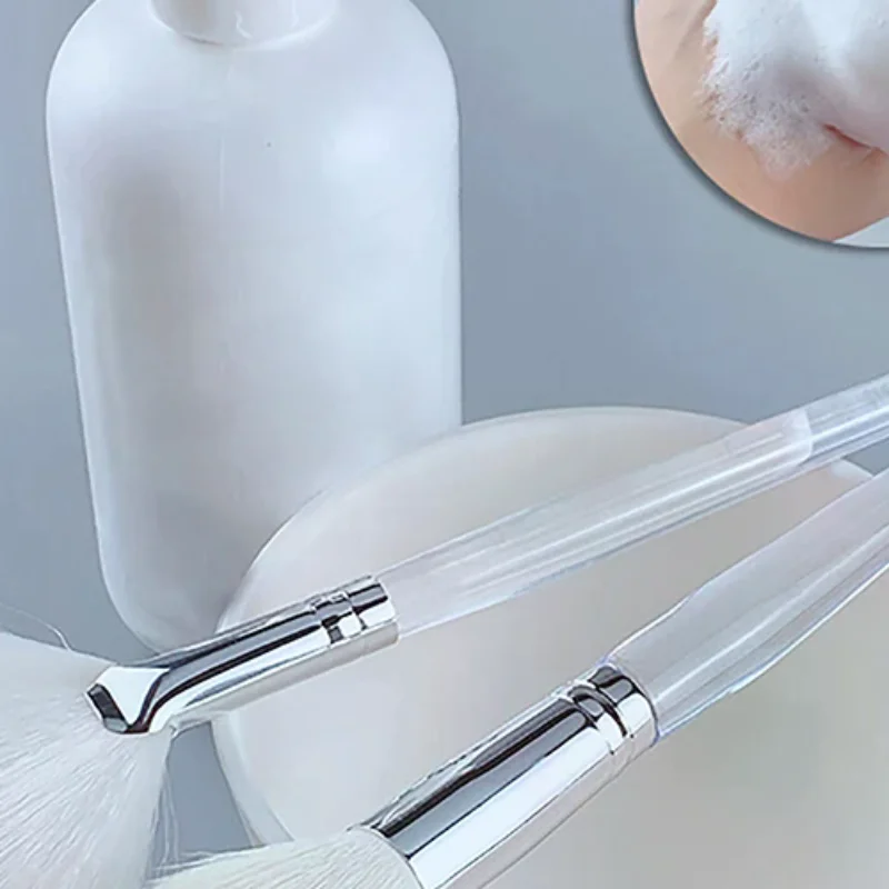 Escova de Limpeza Facial com Cerdas Macias, Escova de Massagem Facial, Escova para Máscara Facial, Ferramenta Portátil para Cuidados com a Pele