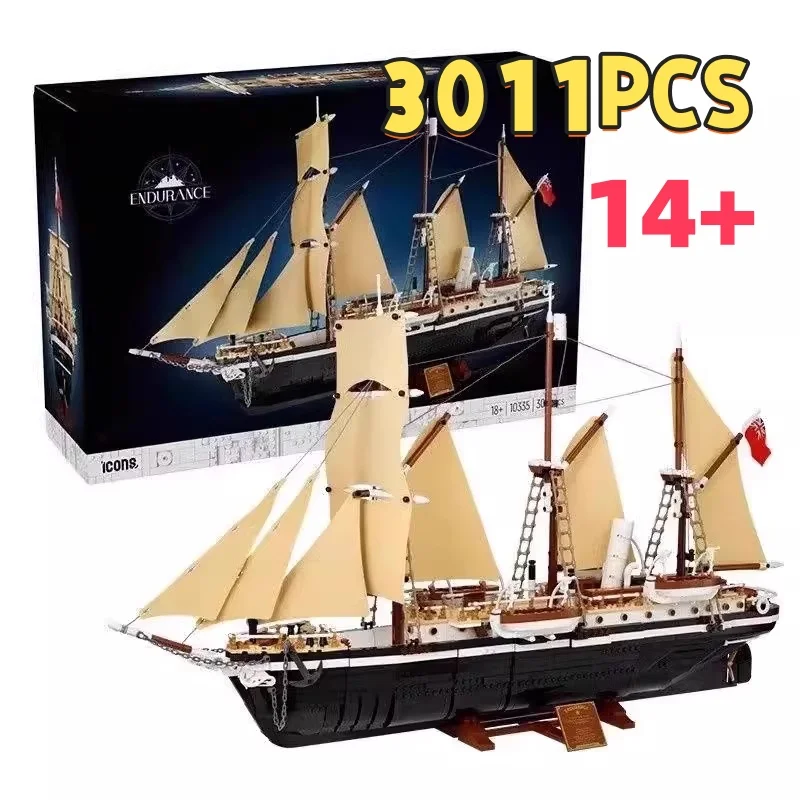 

Creative Legend Boat 10335 Durable Boat Model Building Block Kit Toy, Educational Toys, St. Fit Birthday and Halloween Gifts