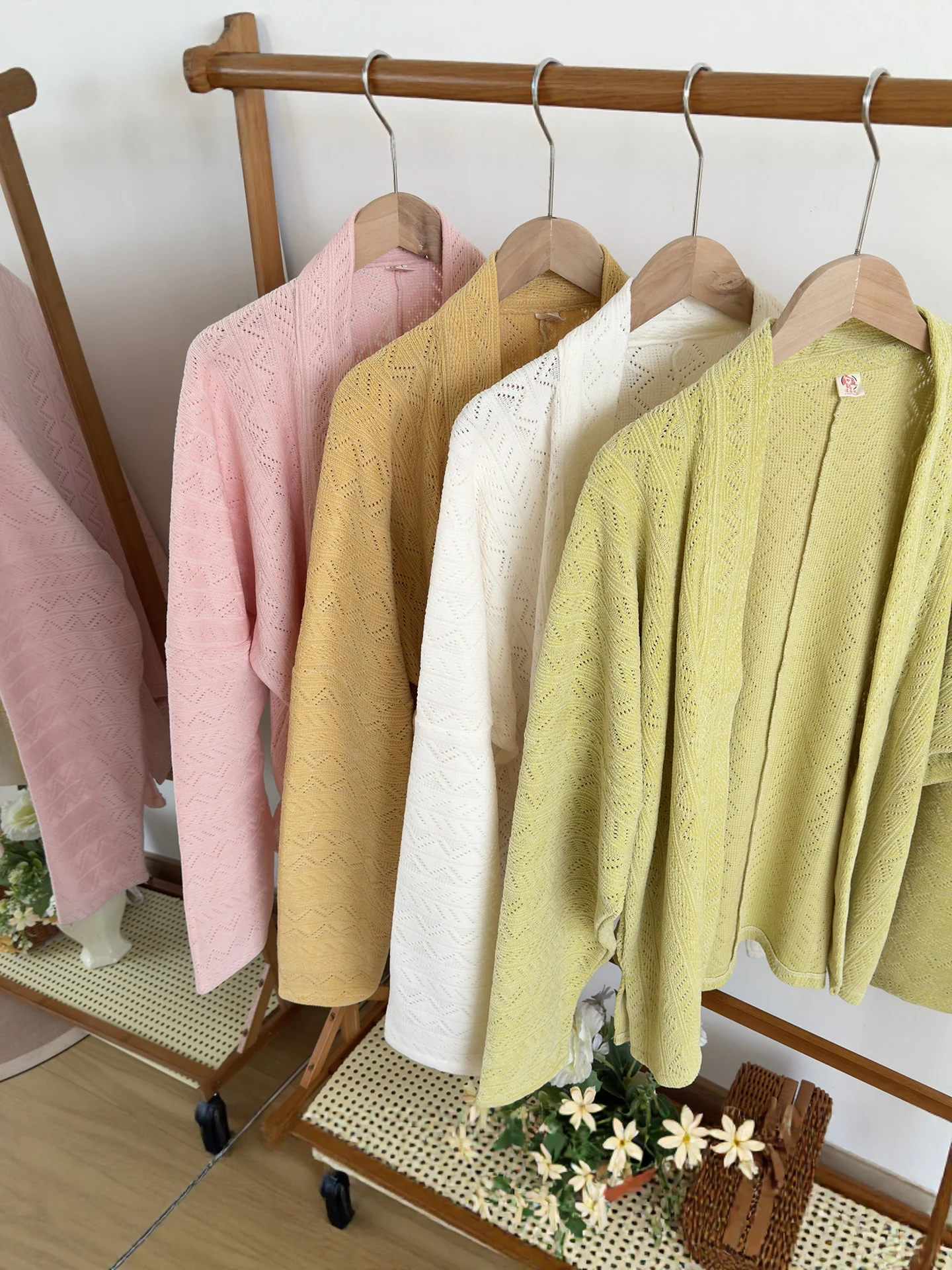 HanTingJi Knitted Aircraft Sleeve Eight-Split Skirt Hanfu Women's Autumn Winter Style Multiple Colors Daily Commute Versatile