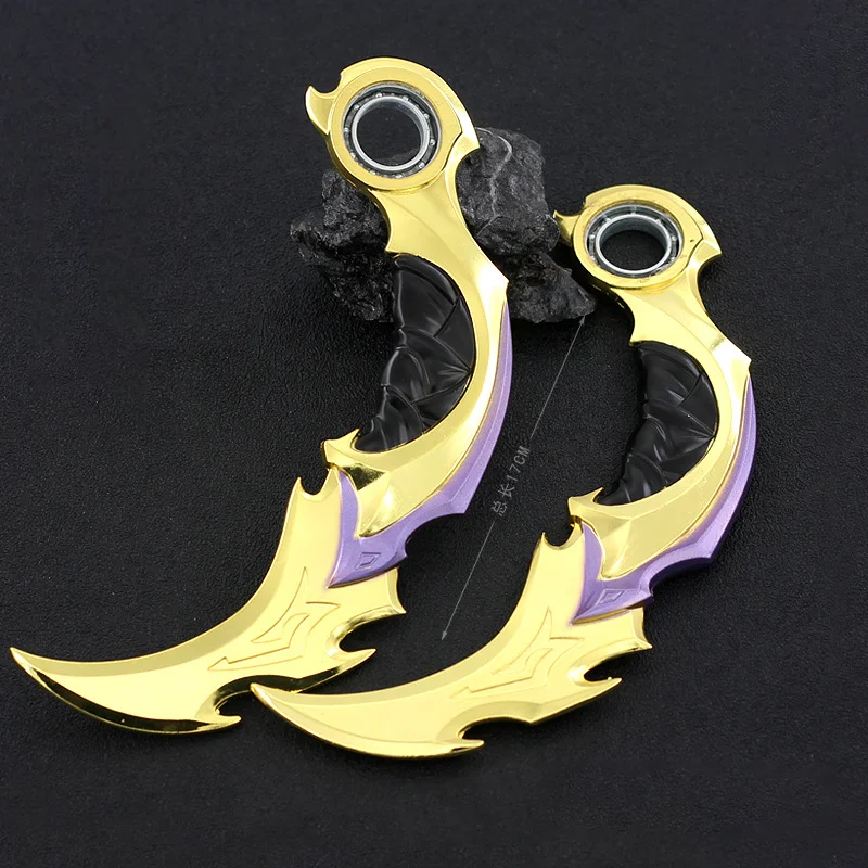 

17cm Valorant Melee Reaver 2.0 Karambit Weapon Model,Samurai Sword,Game Props,Claw Knife Toys,Cosplay,rotatable Figure Gifts