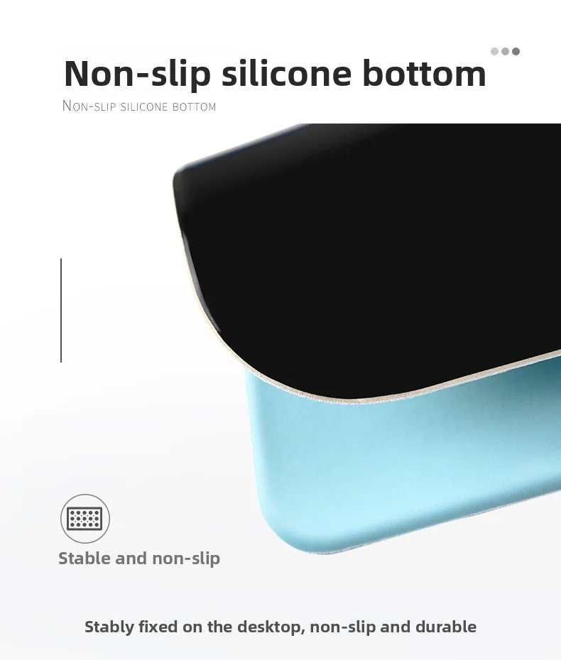 Weiche Silikon-Handgelenkauflage Mauspad Ergonomische Schreibtischunterlage für Büro und Gaming 40+ Farboptionen – Detail 5