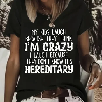 T-shirt femme confortable et élégant |   Lettres à la mode i...