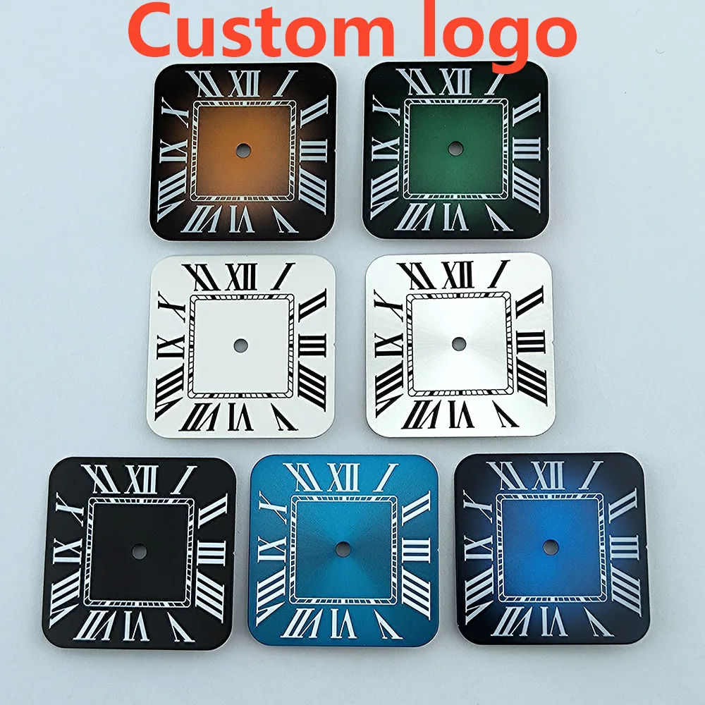 watch dial N H35 Dial Custom Logo Dial Square Dial Roma Dial Square fit N H35 N H36 movement Watch accessories Repair tools