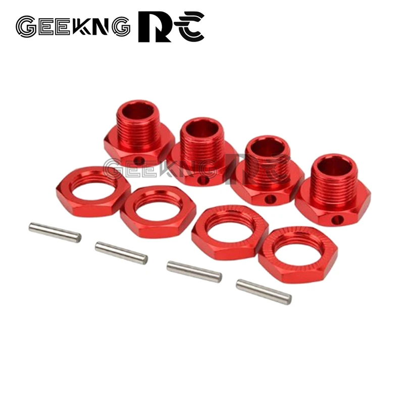 4PCS/Set RC Car 17mm Aluminum Alloy Wheel Hex Hubs Nut Pin 81011 For 1/8 HSP RC Crawler Car Parts 94762 94081