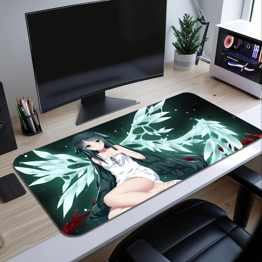 Game S-Saya No Uta Mouse Pad Desk Mat Large Non-slip Anti-fray Keyboard Ergonomic Office Rubber PC Home Custom
