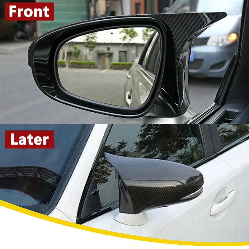 1 Pair Fit For Toyota Lexus GS/ES/RC/RCF/GSF/CT/LS 2012-2018 Rhyming Rearview Mirror Caps Wing Side Mirror Cover LHD Accessories