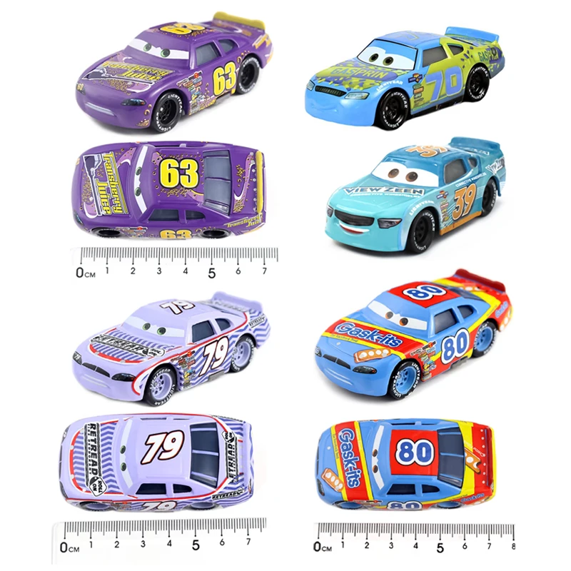 Cars 3 Pixar Cars 2 Lightning McQueen Mater Sheriff Legierungsmetall-Modellautos 1:55 Metallspielzeugfahrzeuge Jungen Kinder Geschenke Spielzeug – Detail 6