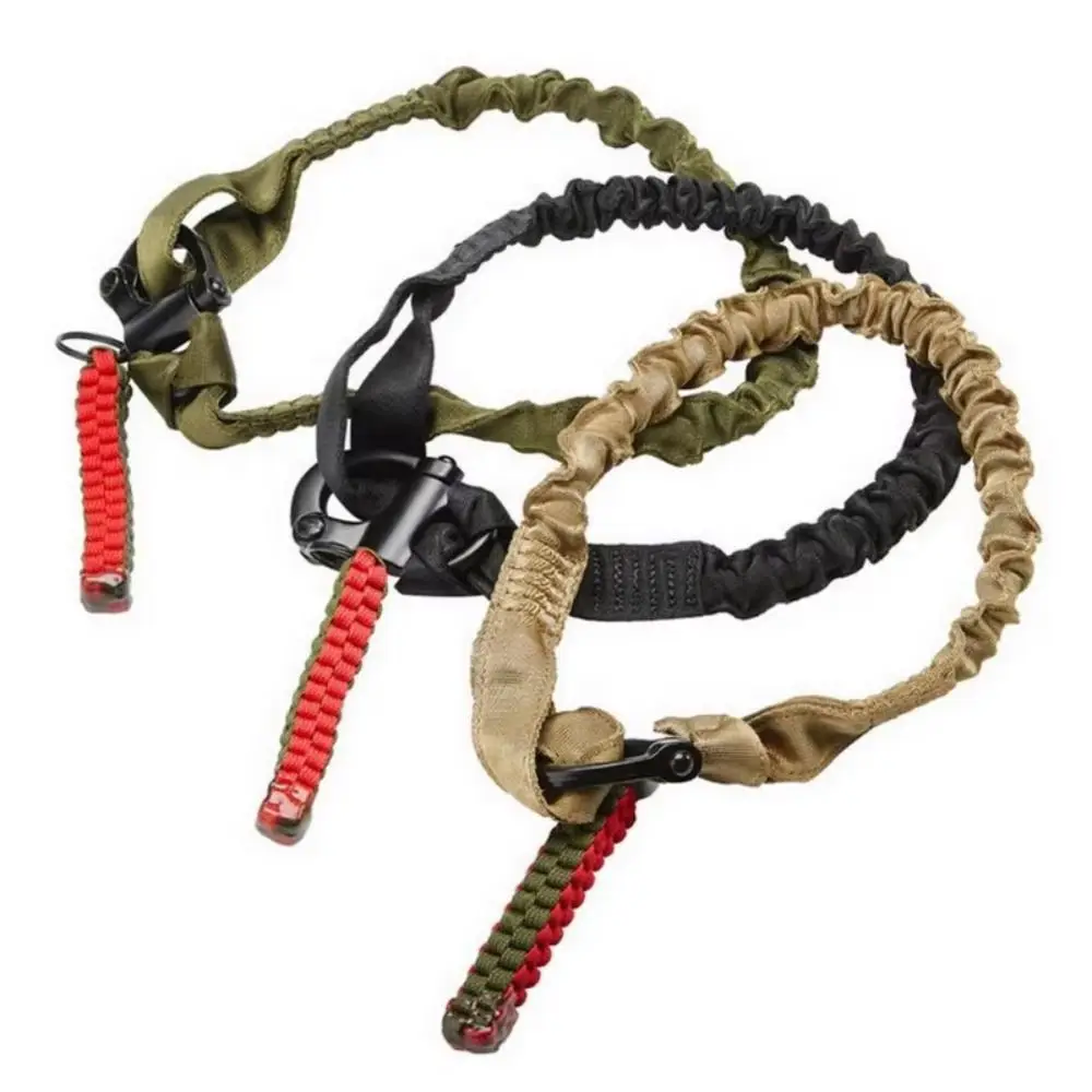 

Quick Release Climbing Protect Sling Metal Buckle Adjustable Safety Lanyard 55cm Drawstring Outdoor Nylon Rope Mountaineering