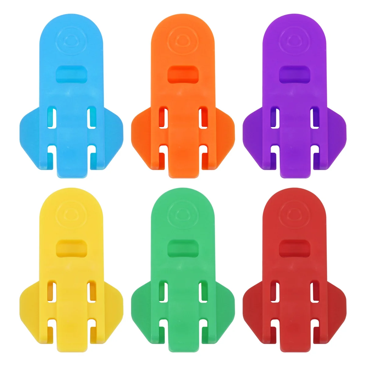 Manual Easy Can Opener, 6Pcs Color Soda Beer Can Opener Beverage Can Protector, Premium Plastic Tab Openers