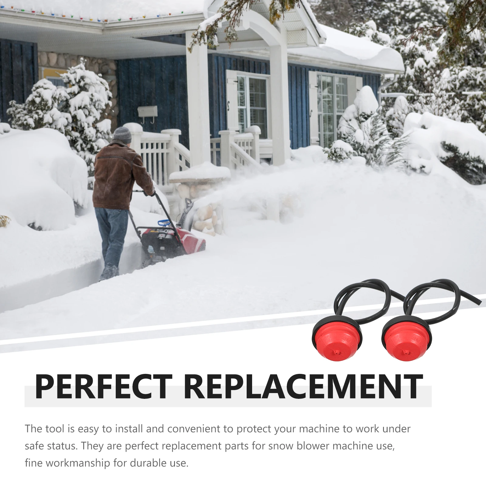 

1 set Snow Blower Oil Bubble Primer Bulb Replacement Parts Durable Material Easy Install Small Size Lightweight Storage